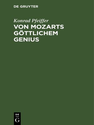 cover image of Von Mozarts göttlichem Genius